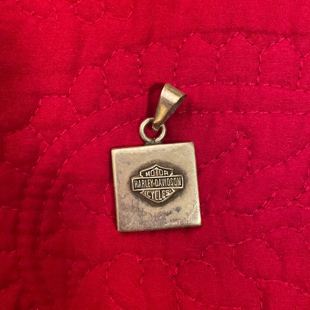 Sterling silver Harley Davidson pendant
